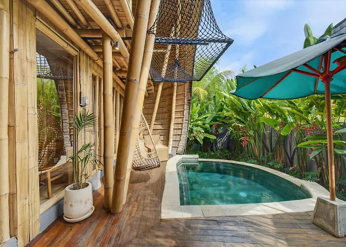Noon Eco Bamboo Getaway In Villa Canggu
